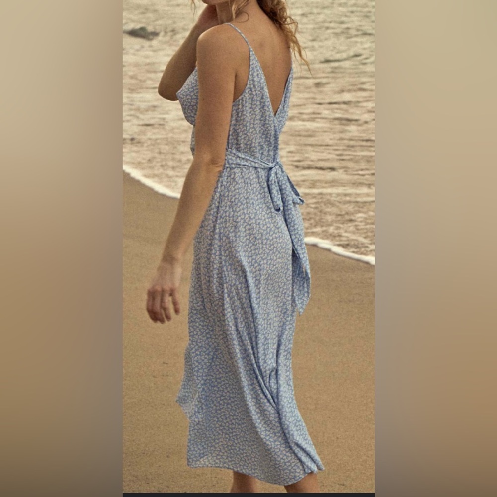 Doen Sonia Dress Cerulean Blue Hillside NWT